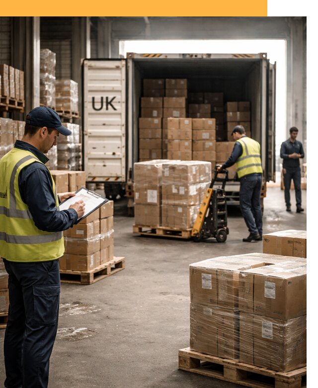 Доставка грузов из Великобритании с таможенным оформлением от 12636