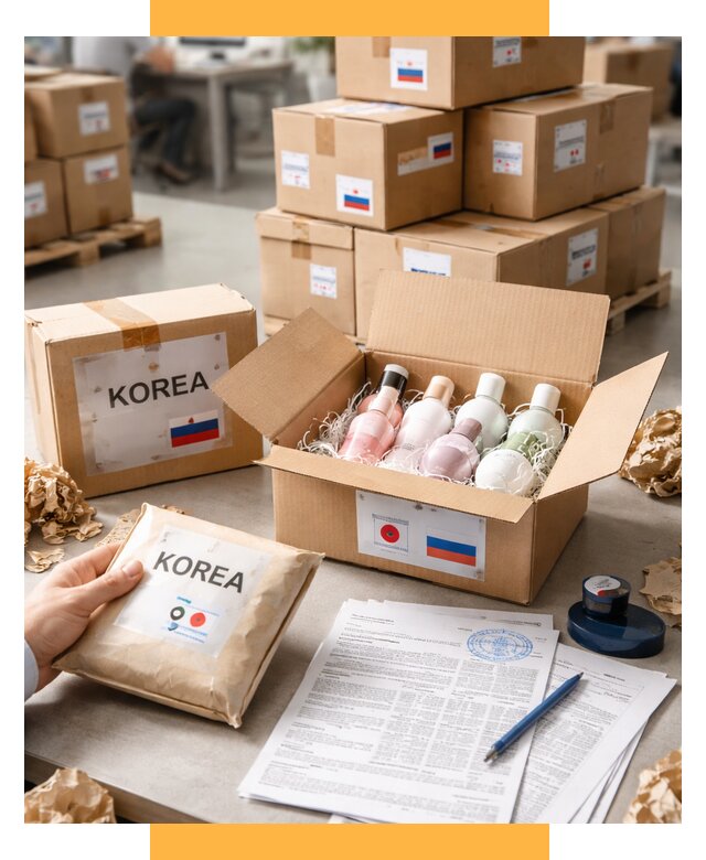 Доставка косметики из Кореи от 8593 р. под ключ | СетСервис-Мкп