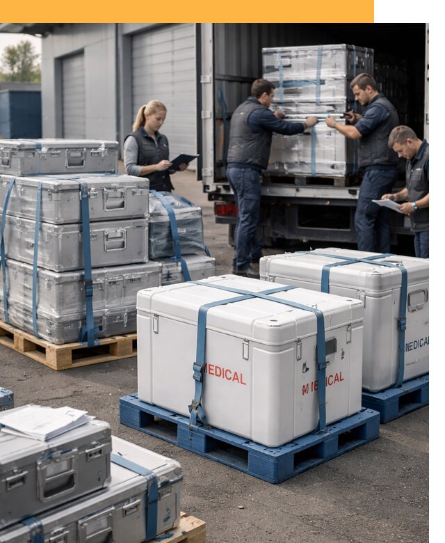 Перевозка медицинского оборудования по всему миру от 15164 руб