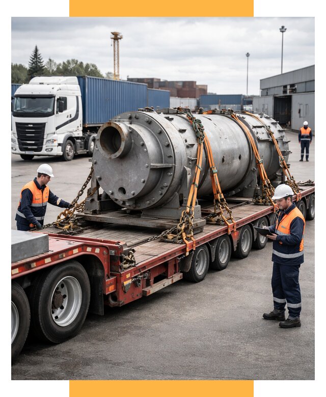 Перевозка тяжеловесных грузов под ключ от 151635 р. | СетСервис-Мкп